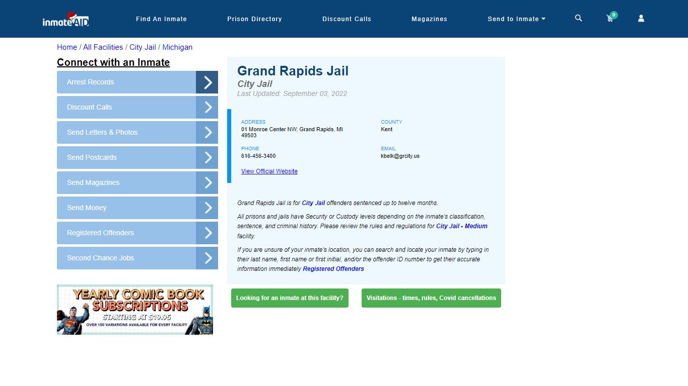 Grand Rapids Jail | Inmate Locator
